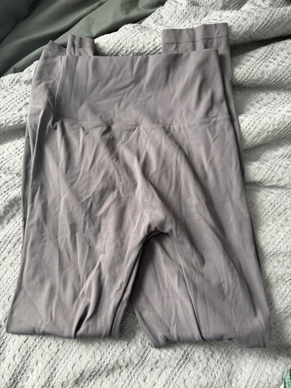 High-Waist Stretch Leggings in Light Gray